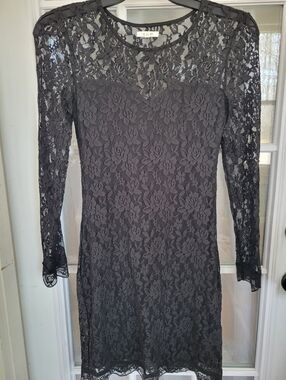 Maurices Black Lace Long Sleeve